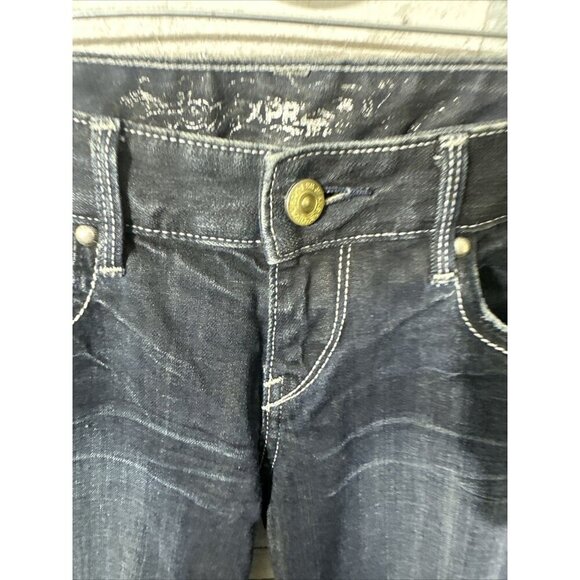 Women’s Express Denim Jeans Dark Wash Skinny Leg Size 2 Short - Picture 10 of 16